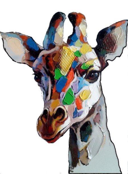 Жираф картина