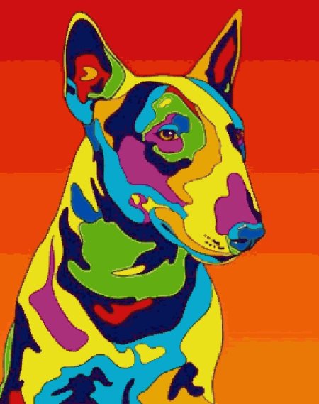 Поп арт собака