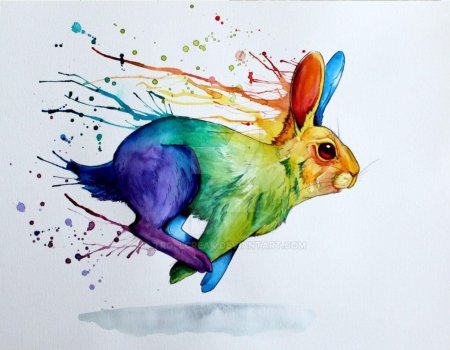 Разноцветный заяц