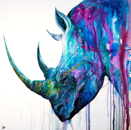 Носорог арт