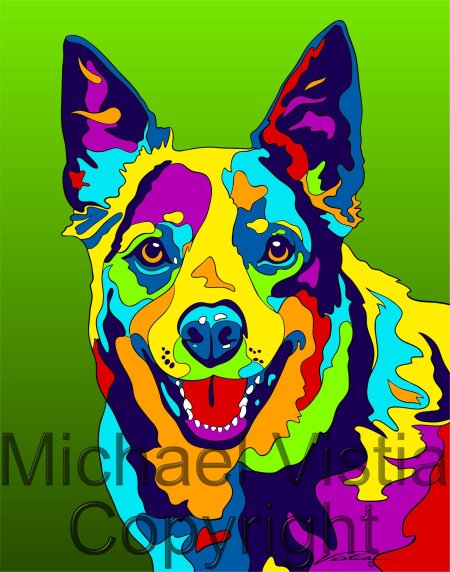 Поп арт собака