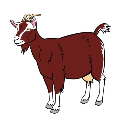 Коза мультяшная