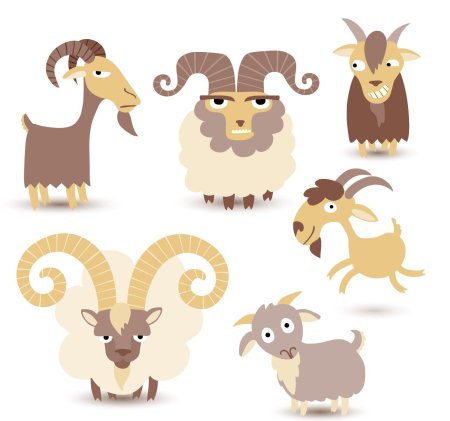 Коза мультяшная