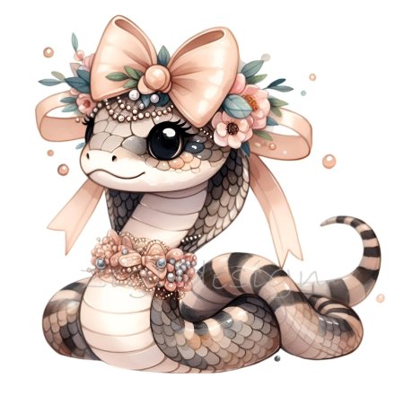 Змея рисунок милая