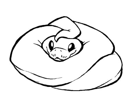 Милые рисунки змеи