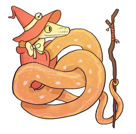 Змея арт милый