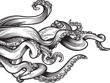 Щупальца осьминога графика