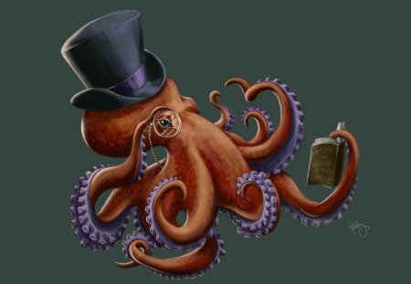 Осьминог арт
