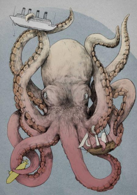 Осьминог монстр