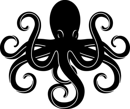 Осьминог силуэт
