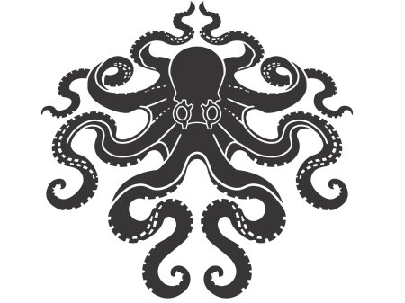 Осьминог вектор