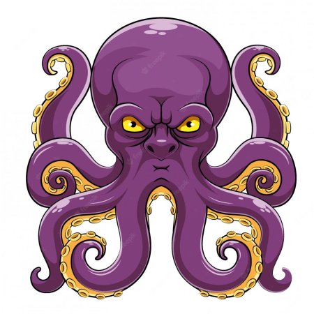 Фиолетовый осьминог