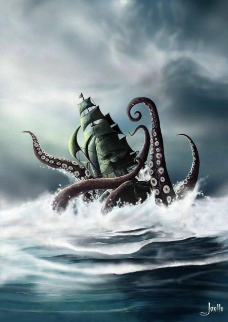 Кракен морское чудовище