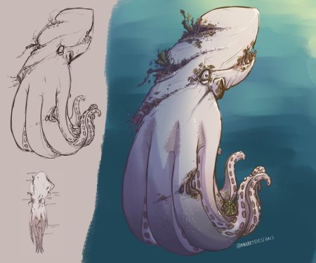 Кракен концепт арт