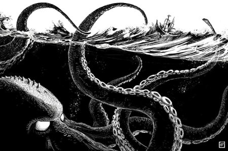 Кракен морское чудовище