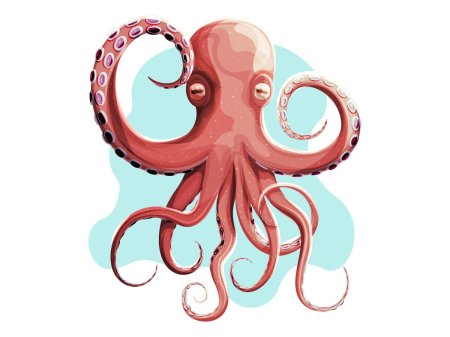 Осьминог рисунок для детей