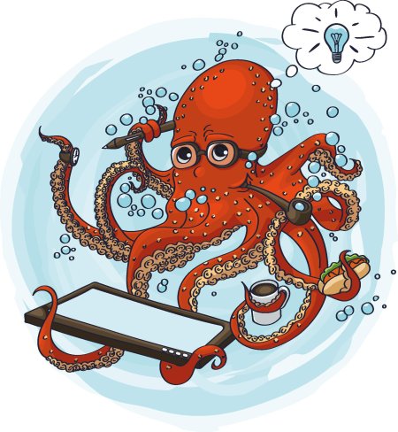 Осьминог мультяшный