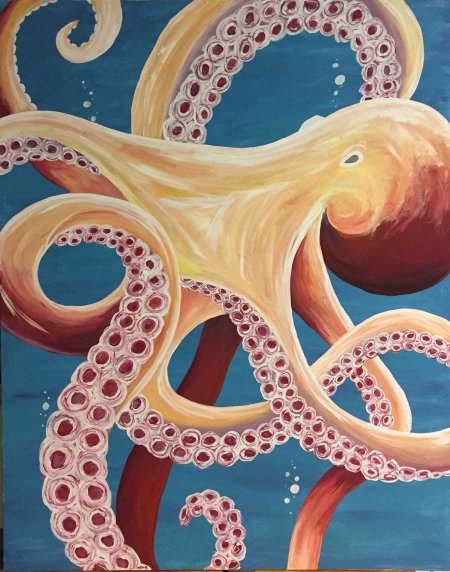 Осьминог картина
