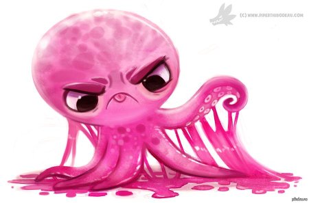 Розовый осьминог