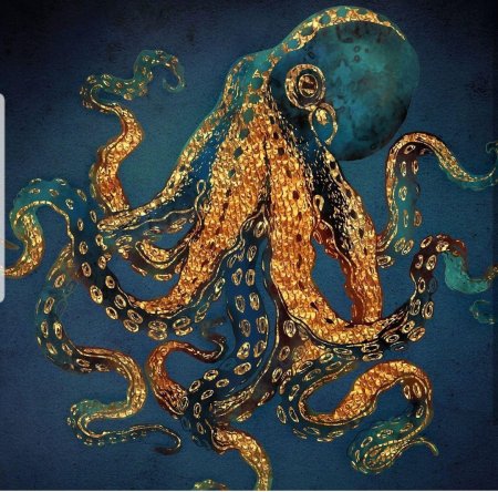 Осьминог картина