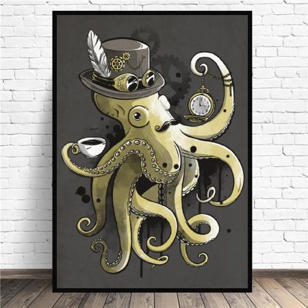 Осьминог стимпанк