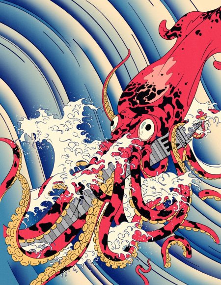 Осьминог арт