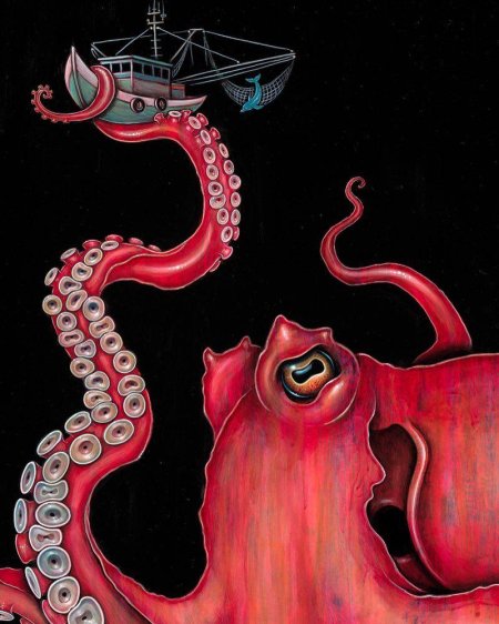 Гигантский кальмар кракен