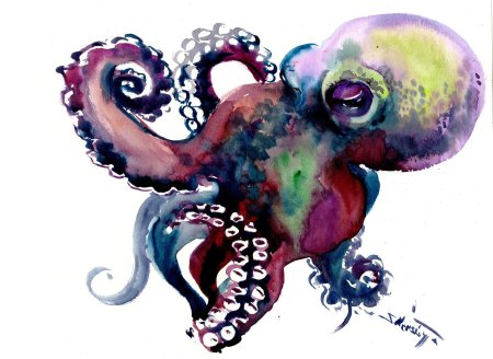 Осьминог арт