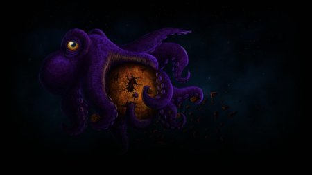 Осьминог фиолетовый