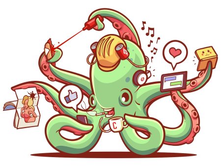 Осьминог мультяшный