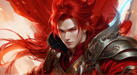 Рыжий парень арт