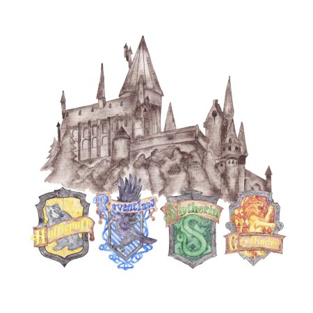 Раскраска гарри поттер замок хогвартс