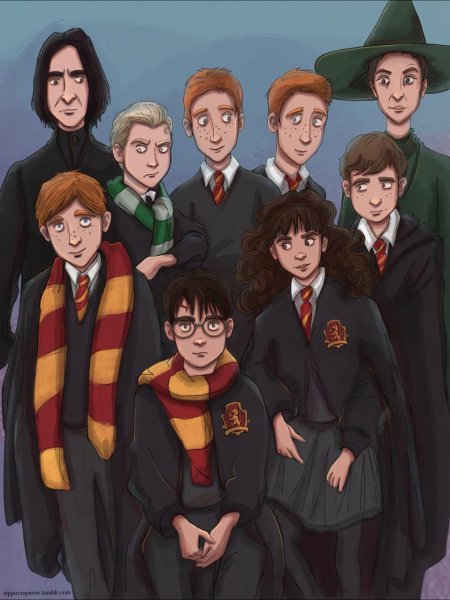 Гарри рон гермиона хогвартс