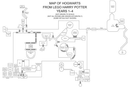 Lego harry potter - карта хогвартса