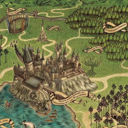 Гарри поттер карта хогвартса