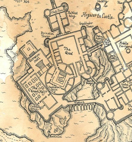Хогвартс схема замка