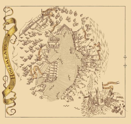 Карта хогсмида гарри поттер