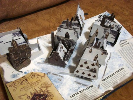 Гарри поттер. трехмерная карта хогвартса и хогсмида