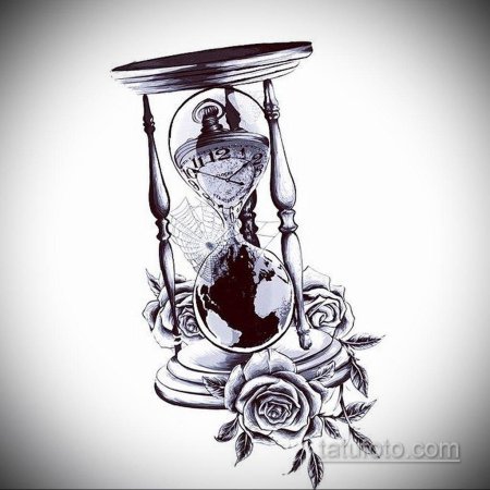 Тату песочные часы
