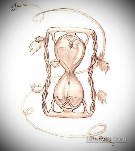 Песочные часы эскиз