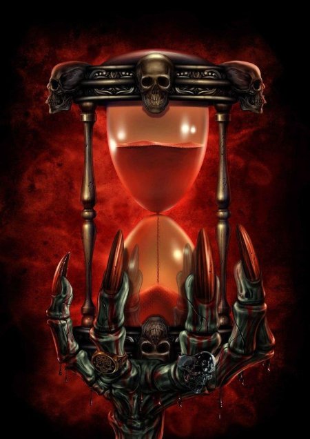 Песочные часы с черепом