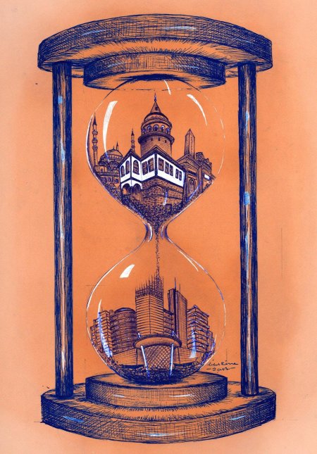 Песочные часы рисунок