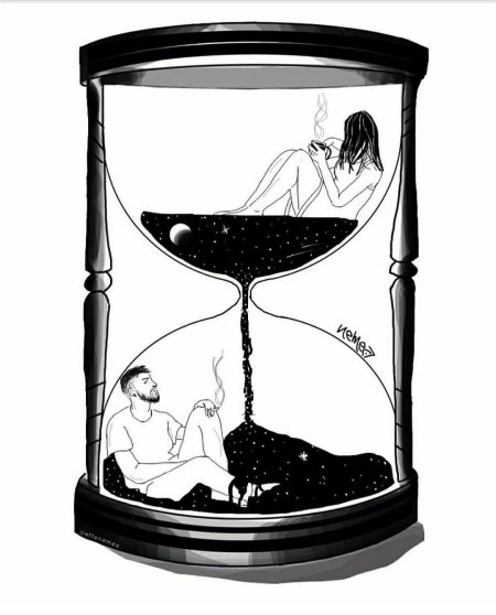 Песочные часы рисунок