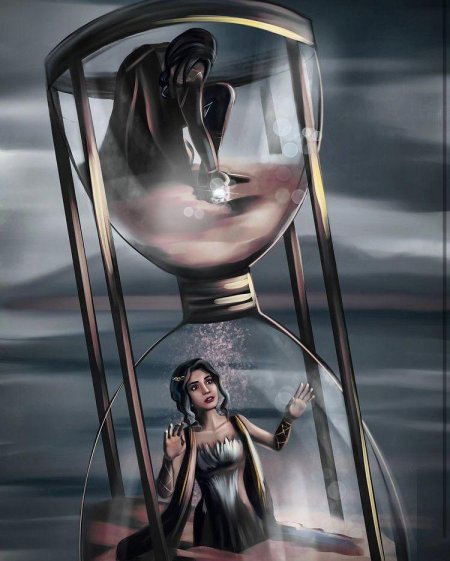 Песочные часы картина