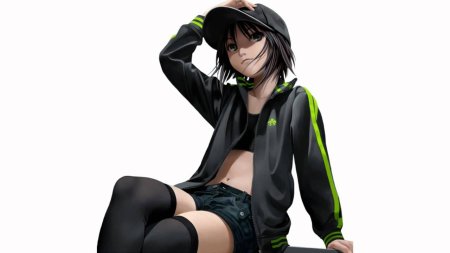 Аниме девушка пацанка