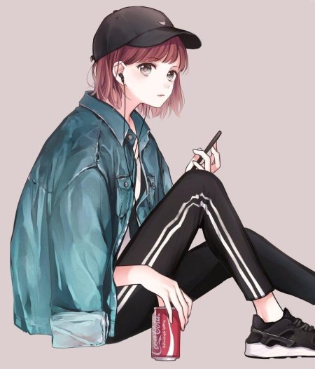 Красивая аниме девушка