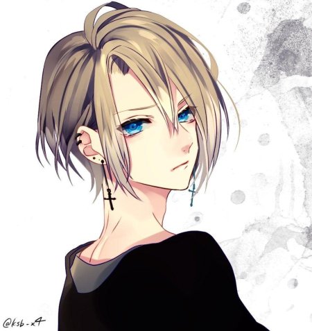 Аниме парень с каре