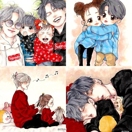 Бтс семья арт