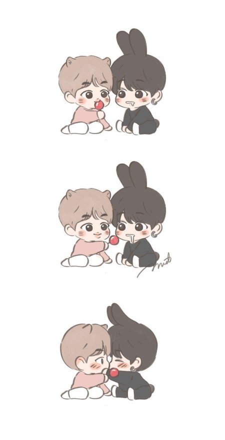 Bts чиби jikook