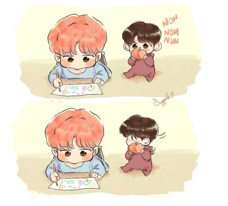 Бтс чиби комиксы